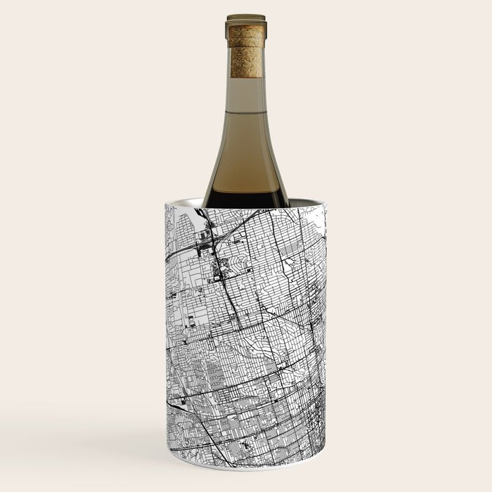 Toronto White Map Wine Chiller Gallery Image 2