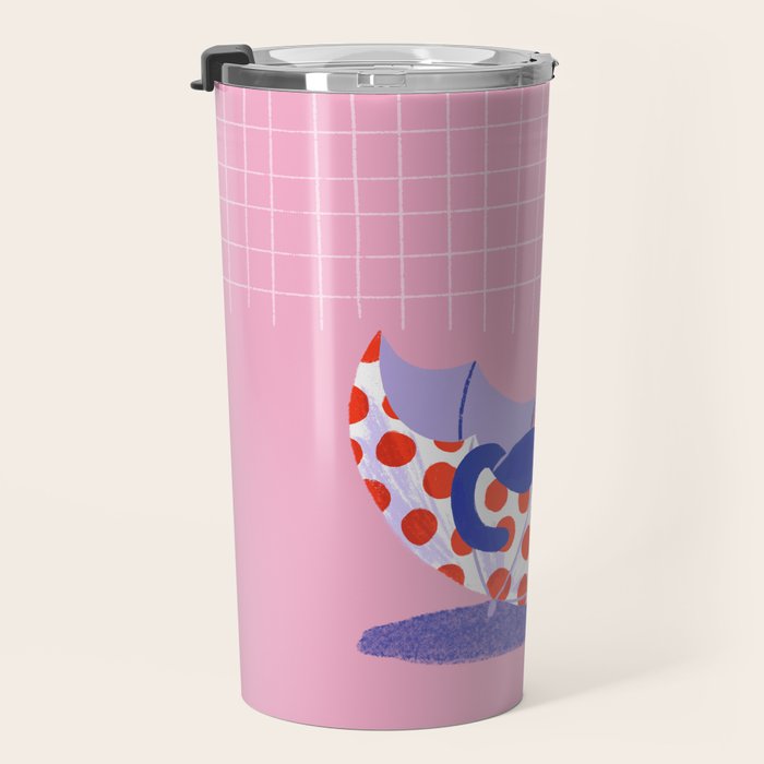 Umbrella Cat Travel Mug Gallery Image 3