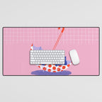 Umbrella Cat Desk Mat Gallery Image 1
