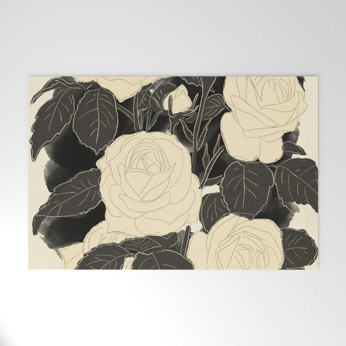 White Roses 5 Welcome Mat Gallery Image 1