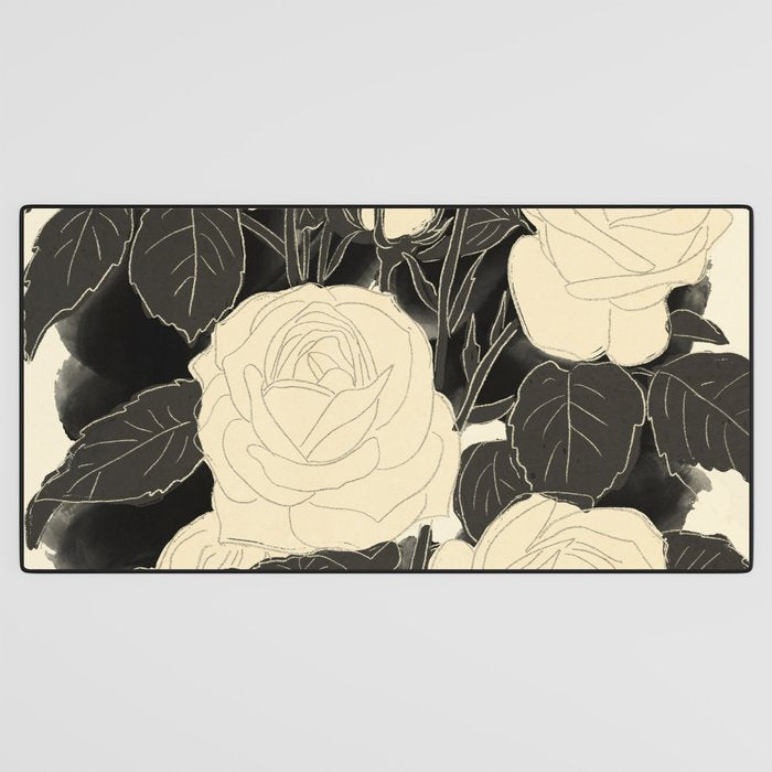 White Roses 5 Desk Mat Gallery Image 3