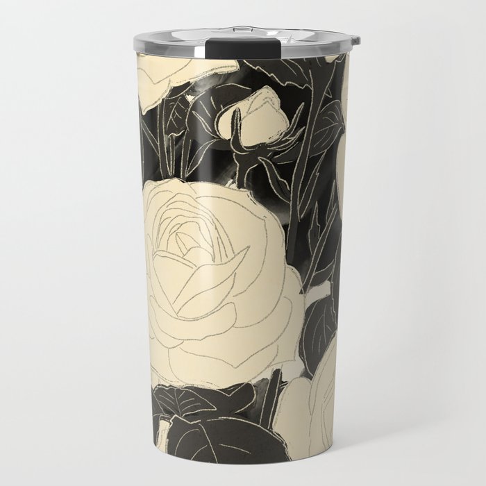 White Roses 5 Travel Mug Gallery Image 1
