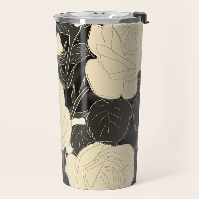White Roses 5 Travel Mug Gallery Image 2