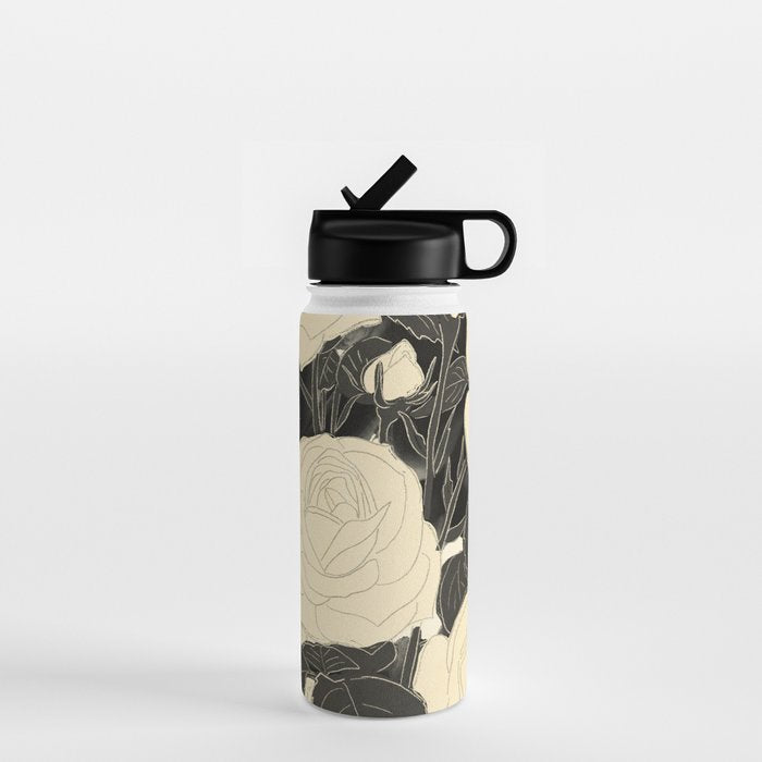 White Roses 5 Water Bottle Gallery Image 1
