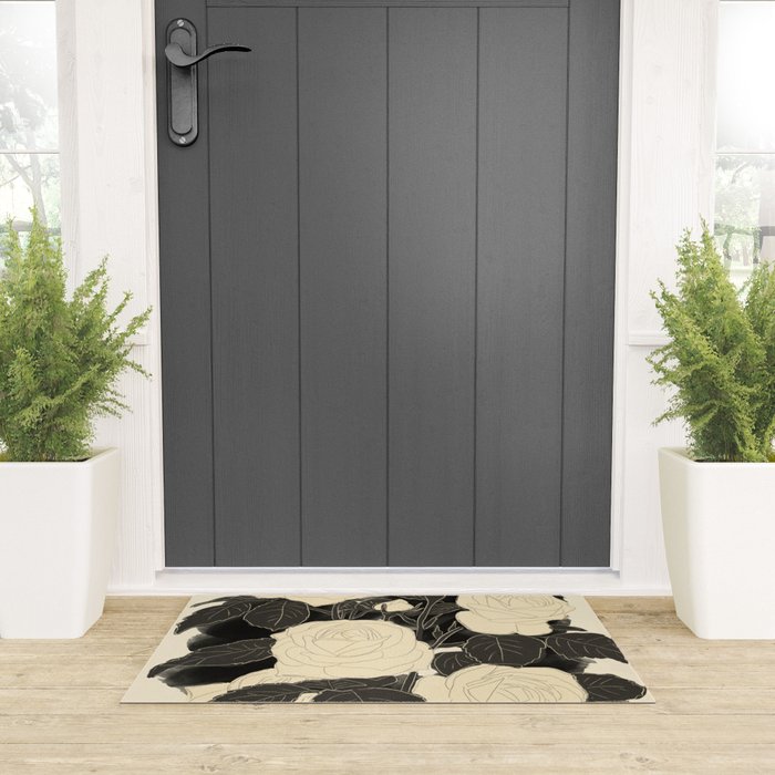 White Roses 5 Welcome Mat Gallery Image 3