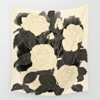 White Roses 5 Wall Tapestry Gallery Image 4