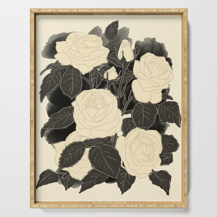 White Roses 5 Serving Tray Gallery Image 1