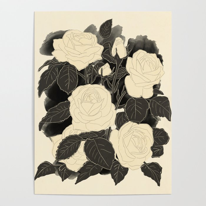 White Roses 5 Poster Gallery Image 4