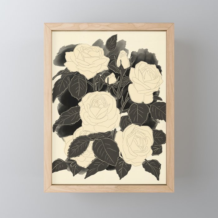 White Roses 5 Mini Art Print Gallery Image 1