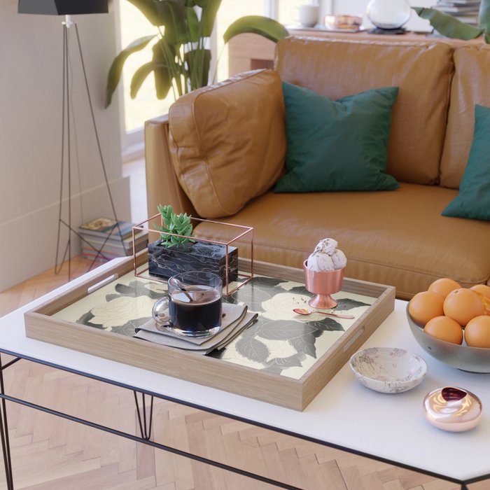 White Roses 5 Serving Tray Gallery Image 2