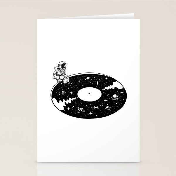 Cosmic Sound Stationery Card Gallery Image 1