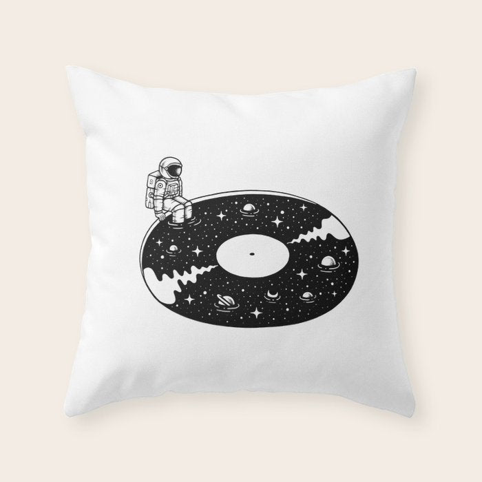 Cosmic Sound Throw Pillow Gallery Image 1