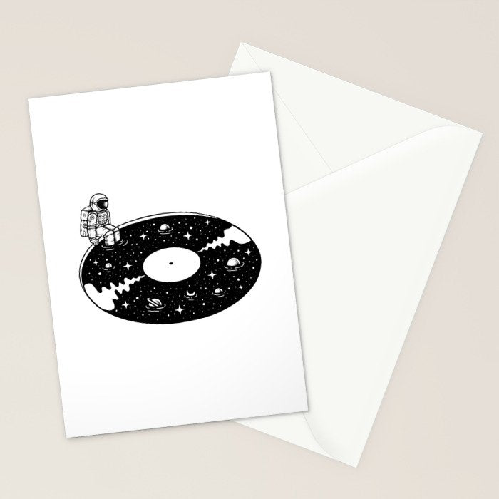 Cosmic Sound Stationery Card Gallery Image 2