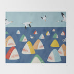 Shark Park Throw Blanket Gallery Image 2