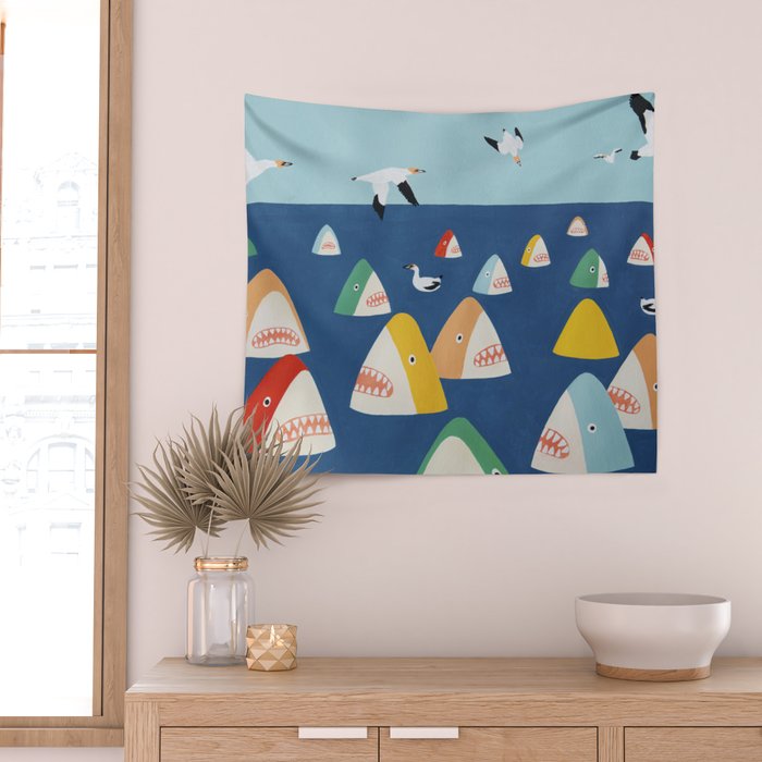 Shark Park Wall Tapestry Gallery Image 2