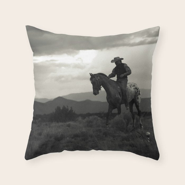 Santa Fe Cowboy on Horse Throw Pillow Gallery Image 6