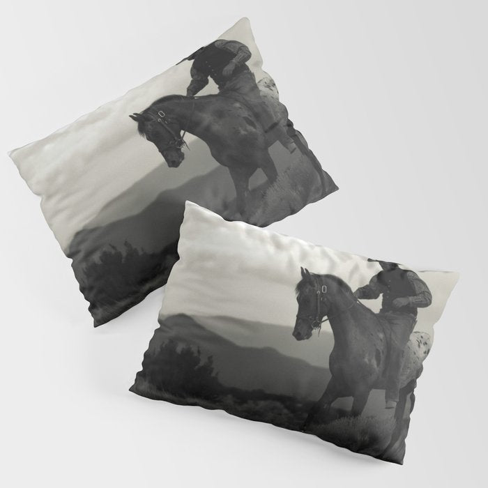 Santa Fe Cowboy on Horse Pillow Sham Gallery Image 3