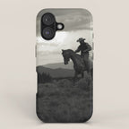 Santa Fe Cowboy on Horse iPhone Case Gallery Image 1