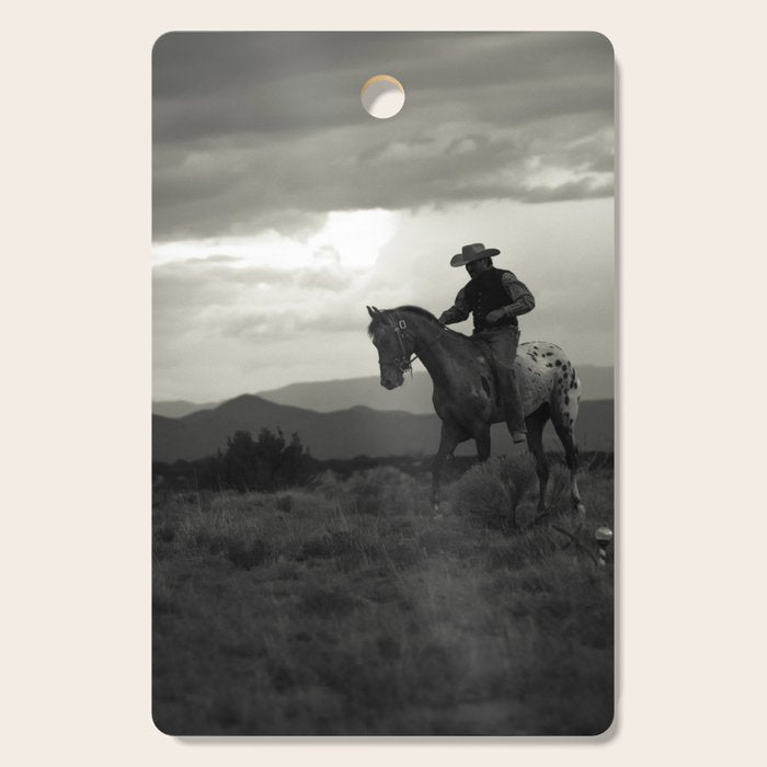 Santa Fe Cowboy on Horse Cutting Board Gallery Image 1
