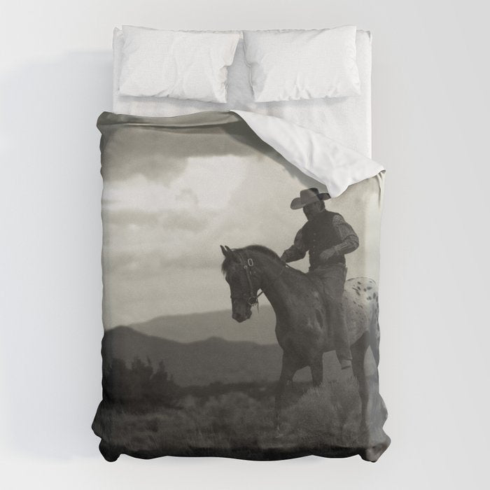 Santa Fe Cowboy on Horse Duvet Cover Gallery Image 6