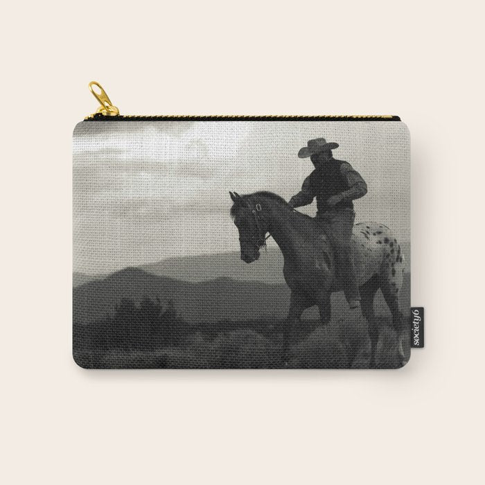 Santa Fe Cowboy on Horse Carry All Pouch Gallery Image 1