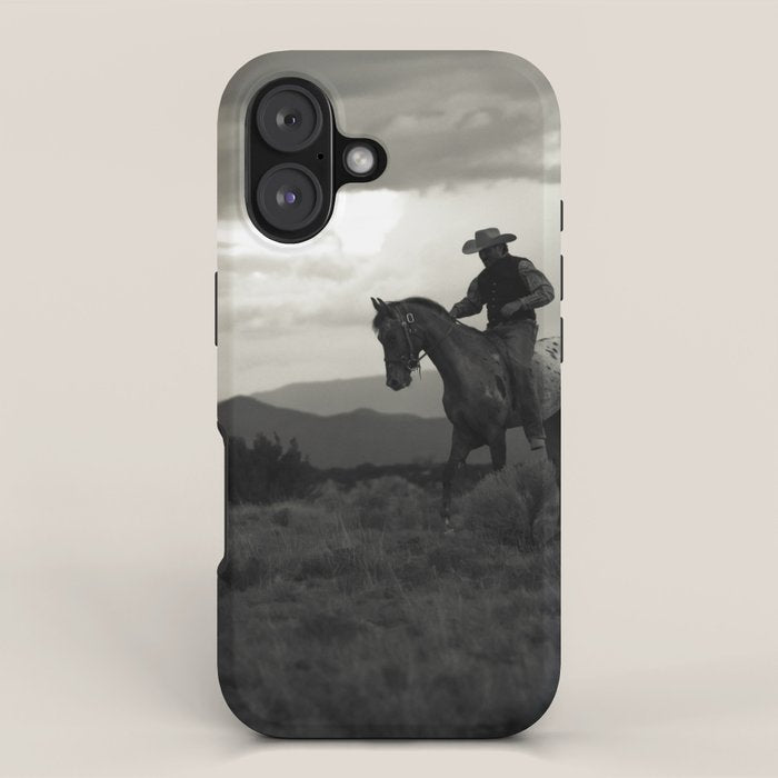 Santa Fe Cowboy on Horse iPhone Case Gallery Image 1