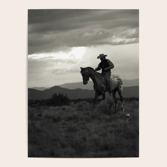Santa Fe Cowboy on Horse Poster Gallery Image 1