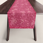 Mysterious Garden - dark pink Table Runner Gallery Image 1