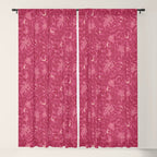 Mysterious Garden - dark pink Window Curtain Gallery Image 5