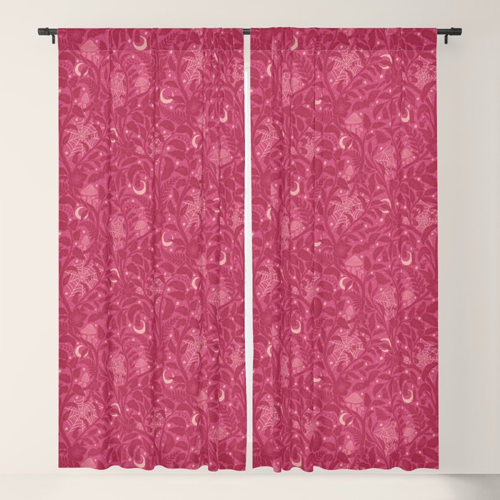 Mysterious Garden - dark pink Window Curtain Gallery Image 5