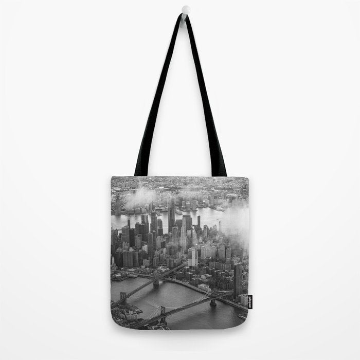 Manhattan Through The Clouds Tote Bag Gallery Image 2