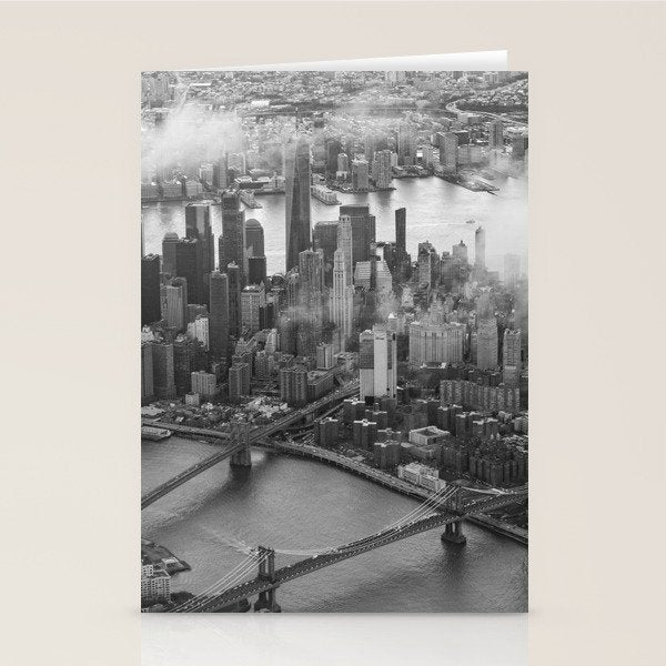 Manhattan Through The Clouds Stationery Card Gallery Image 2