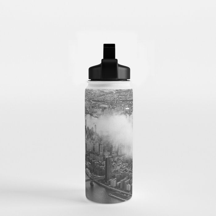 Manhattan Through The Clouds Water Bottle Gallery Image 2