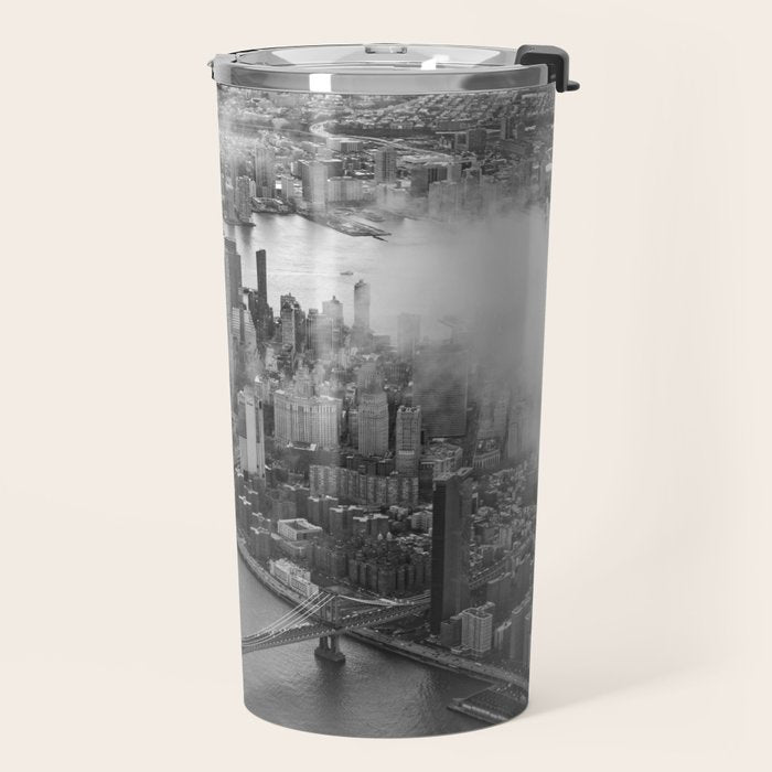 Manhattan Through The Clouds Travel Mug Gallery Image 2