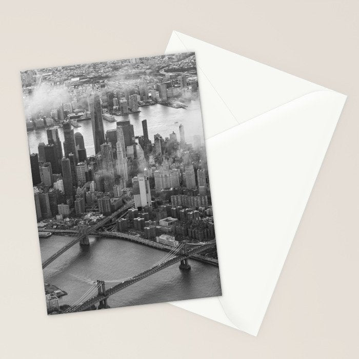 Manhattan Through The Clouds Stationery Card Gallery Image 2