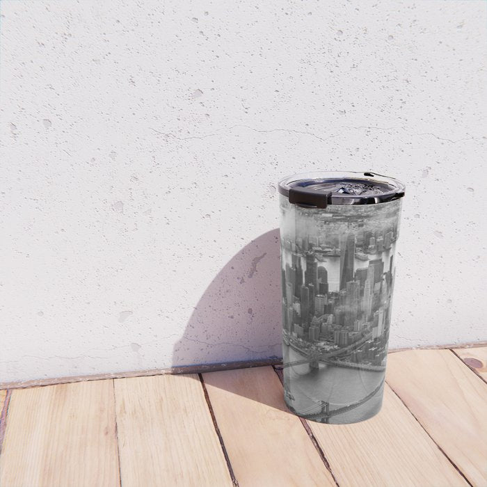 Manhattan Through The Clouds Travel Mug Gallery Image 4