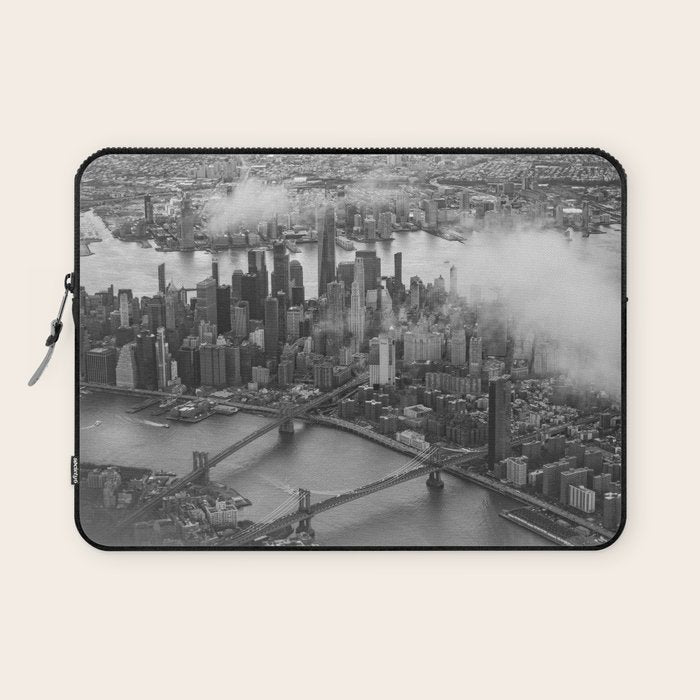 Manhattan Through The Clouds Laptop Sleeve Gallery Image 1