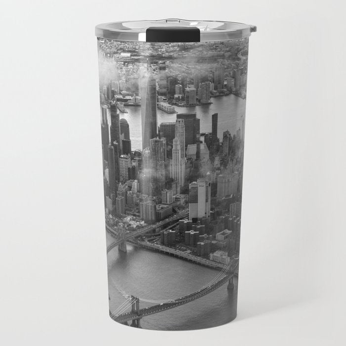 Manhattan Through The Clouds Travel Mug Gallery Image 1
