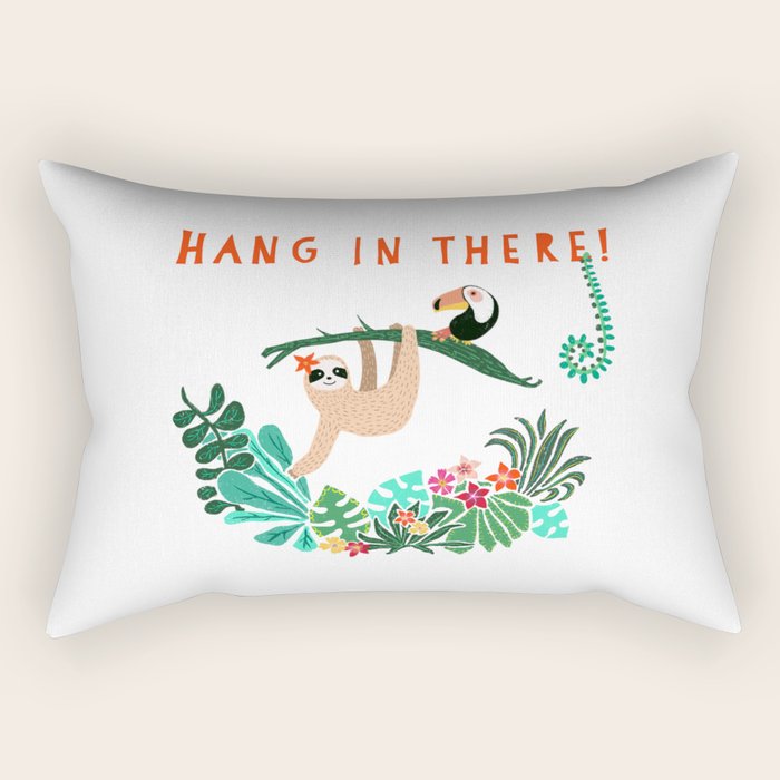 Hang in there! - Sloth Rectangular Pillow Gallery Image 2