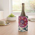 Shakhrisyabz Suzani Joynamoz Uzbekistan Floral Embroidery Print Wine Chiller Gallery Image 4
