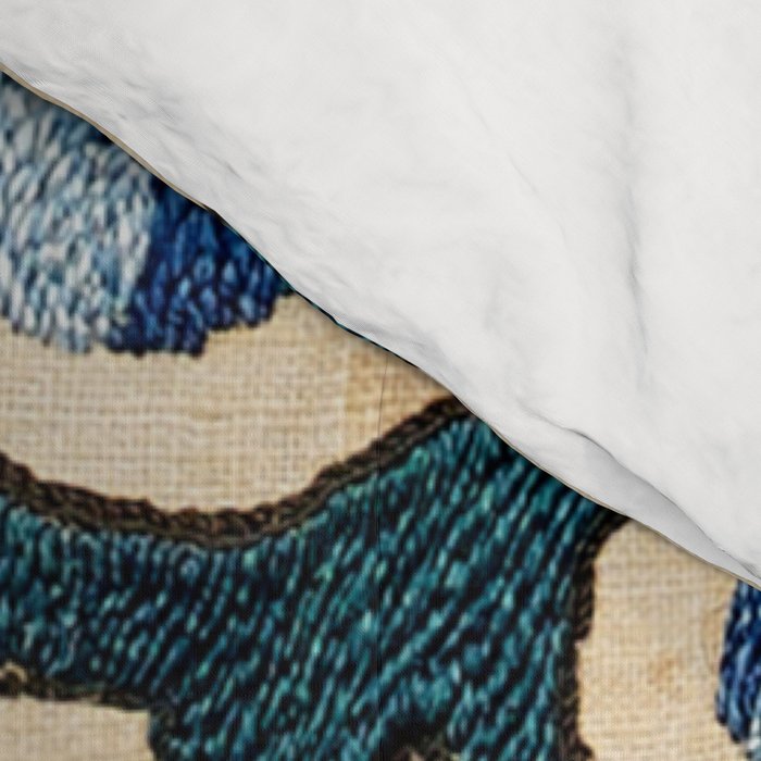 Shakhrisyabz Suzani Joynamoz Uzbekistan Floral Embroidery Print Comforter Gallery Image 4
