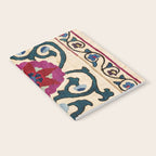 Shakhrisyabz Suzani Joynamoz Uzbekistan Floral Embroidery Print Notebook Gallery Image 2