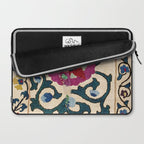 Shakhrisyabz Suzani Joynamoz Uzbekistan Floral Embroidery Print Laptop Sleeve Gallery Image 2