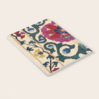 Shakhrisyabz Suzani Joynamoz Uzbekistan Floral Embroidery Print Notebook Gallery Image 3