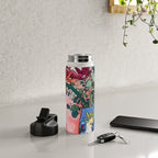 Cockatoo Vase on Painterly Pink Water Bottle Gallery Image 4