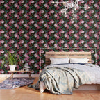 Red Floral Garden Wallpaper Gallery Image 3