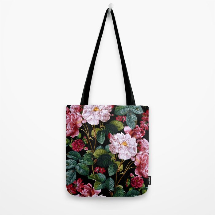 Red Floral Garden Tote Bag Gallery Image 2