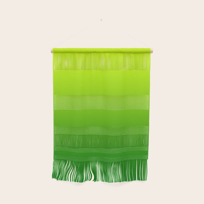 Bright Chartreuse Green Ombre Wall Hanging Gallery Image 1