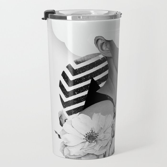 collage art (girl) Travel Mug Gallery Image 3