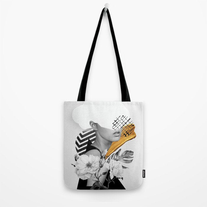 collage art (girl) Tote Bag Gallery Image 2